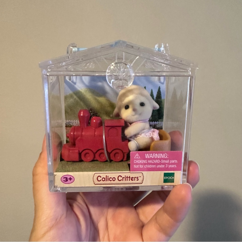 Baby Calico Critters Red Train & Boat Set of 2